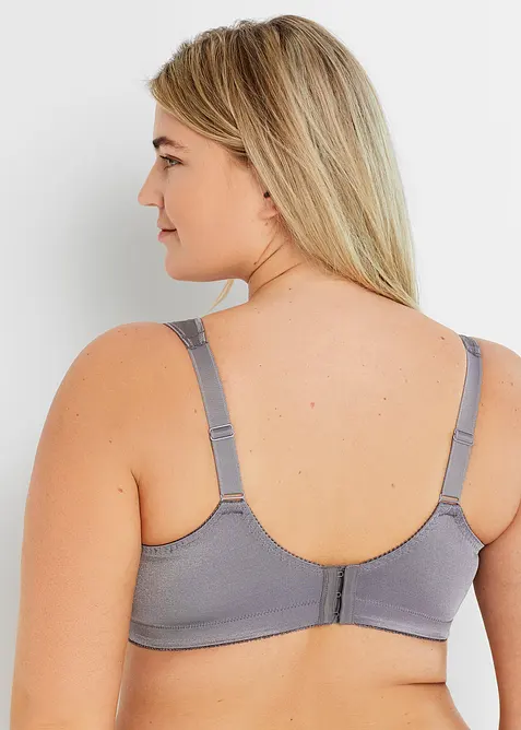 Entlastungs-BH ohne Bügel mit gepolsterten Trägern (2er Pack), bonprix