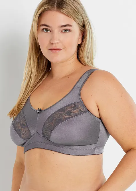 Entlastungs-BH ohne Bügel mit gepolsterten Trägern (2er Pack), bonprix