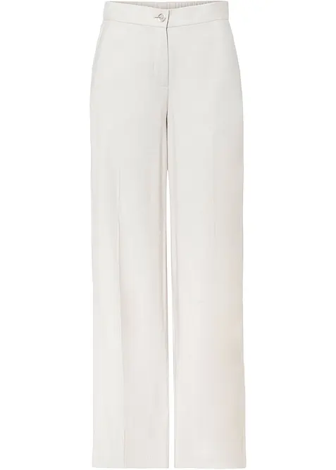 Pantalon large à pinces en viscose majoritaire, bonprix