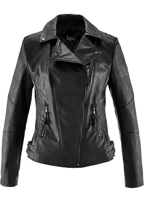 Lederimitat-Jacke aus reiner Viskose, bonprix