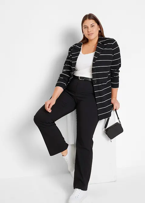 Pantalon bootcut en bengaline extensible, bonprix