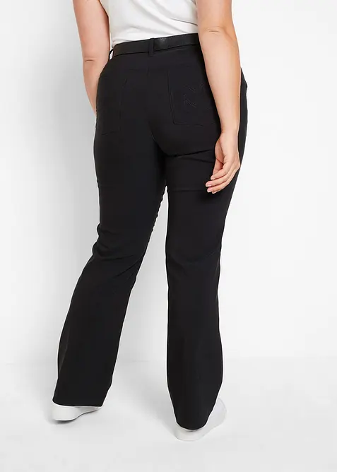 Pantalon bootcut en bengaline extensible, bonprix