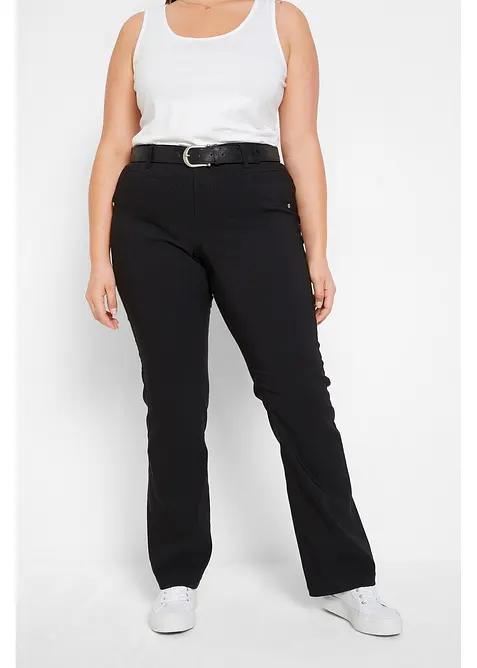 Pantalon bootcut en bengaline extensible, bonprix