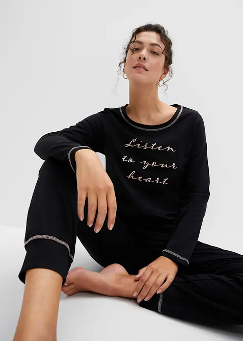 Pyjama aus reiner Baumwolle, bonprix