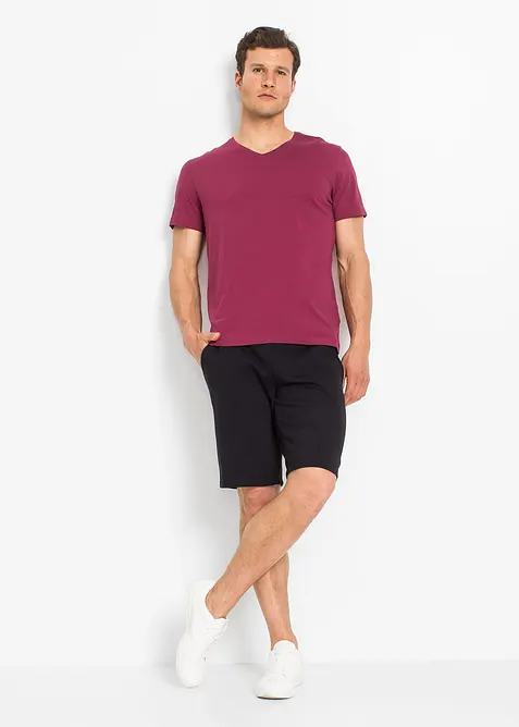 Lot de 3 T-shirts col V, bonprix