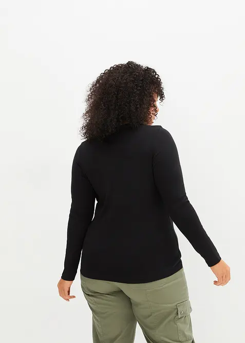 Langarmshirt aus reiner Bio-Baumwolle, bonprix