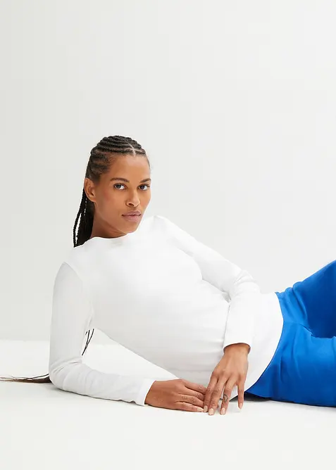 T-shirt manches longues 100% coton, bonprix