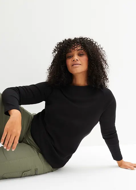 Langarmshirt aus reiner Bio-Baumwolle, bonprix