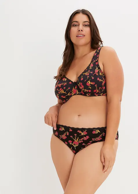 BH mit B&uuml;gel aus Bio-Baumwolle (3er Pack), bonprix