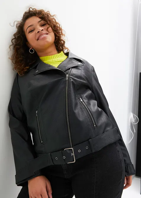 Oversize Biker-Jacke, bonprix