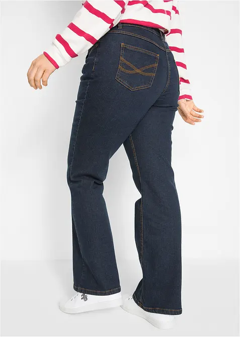 Jean bootcut taille haute, extensible, bonprix