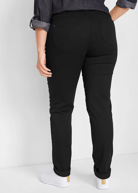Jean droit taille mi-haute, extensible, bonprix