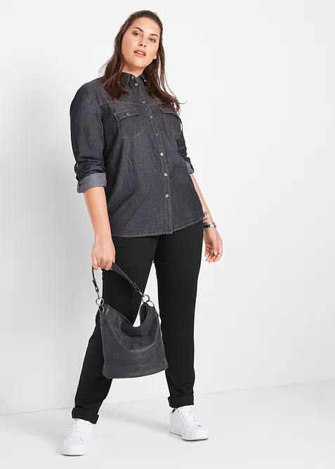 Straight Jeans Mid Waist, Stretch, bonprix