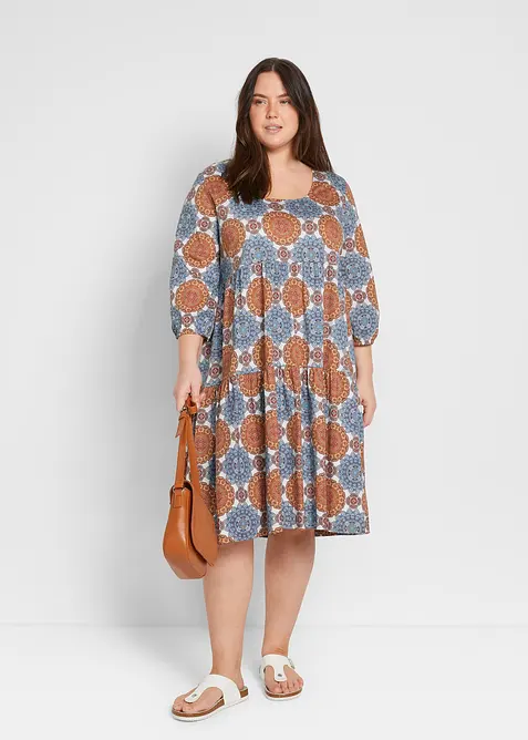 Shirtkleid aus fließendem Viskose-Mix, bonprix