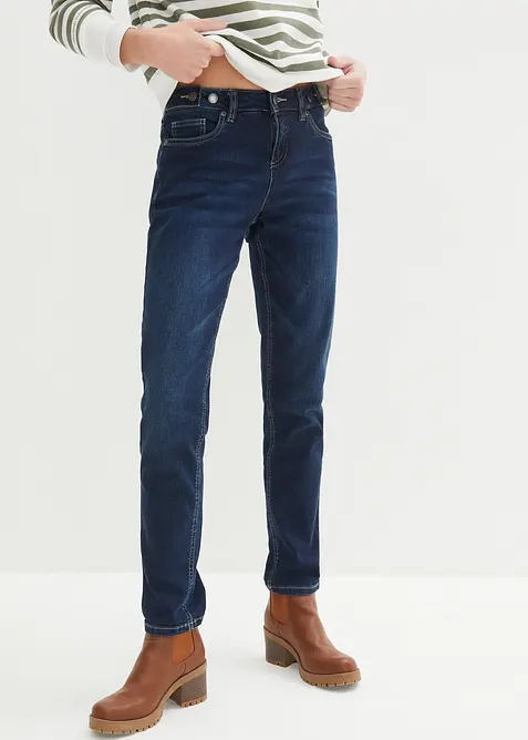 Jean Boyfriend taille mi-haute, extensible, bonprix