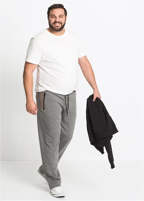 Pantalon de jogging en coton avec poches zippées pratiques, bonprix