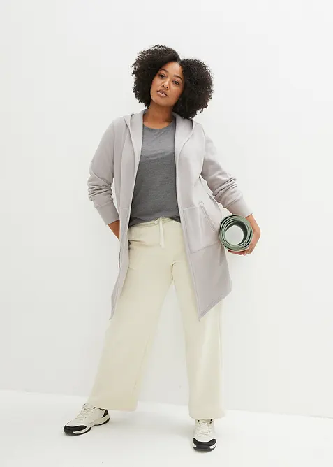 Gilet long en molleton, bonprix