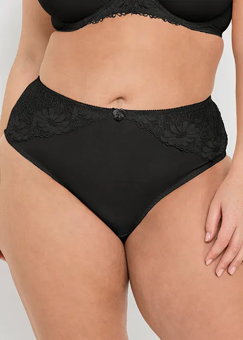 Maxislip mit Spitze (2er Pack), bonprix