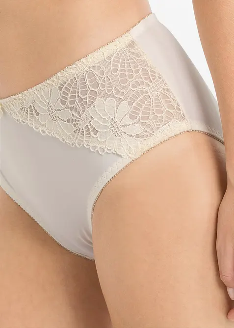 Lot de 2 maxi slips avec dentelle, bonprix