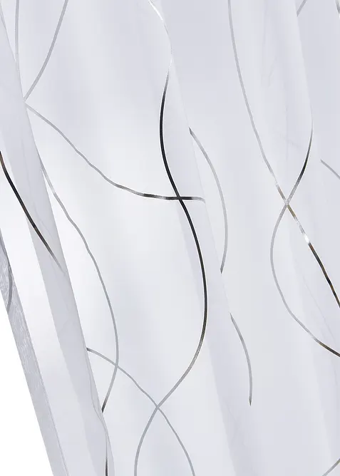 Voilage à imprimé brillant avec polyester recyclé (1 pce), bonprix