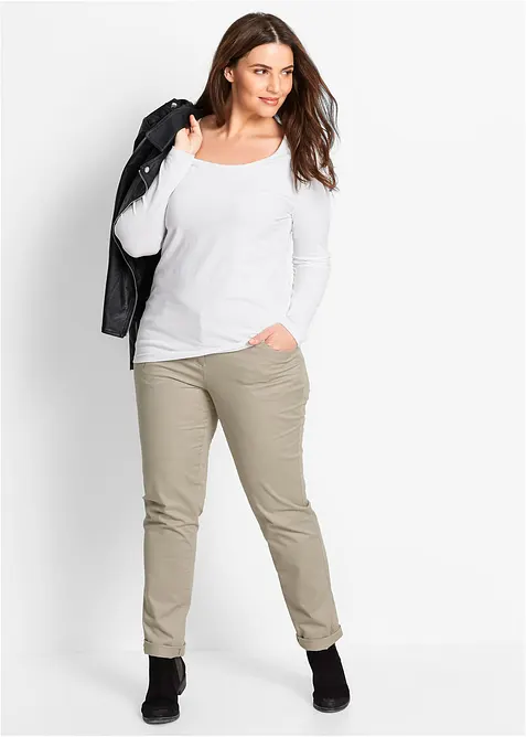 Figurbetontes Langarmshirt, bonprix