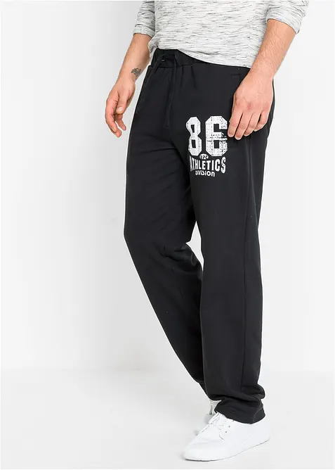 Jogginghose mit sportiven Details aus reiner Bio-Baumwolle, bonprix