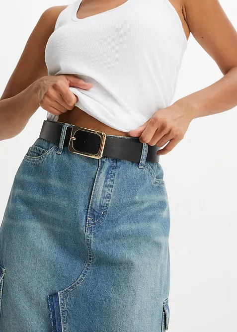 Ceinture à boucle en métal brillant, bonprix