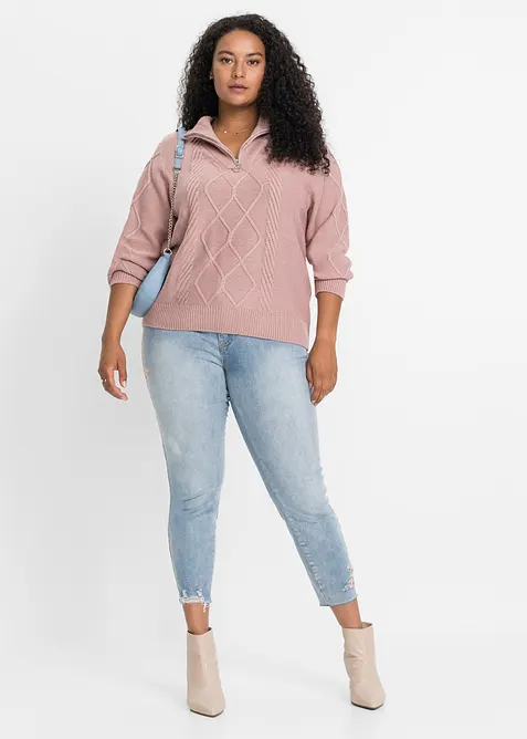 Skinny-Jeans Mid Waist, cropped, bonprix