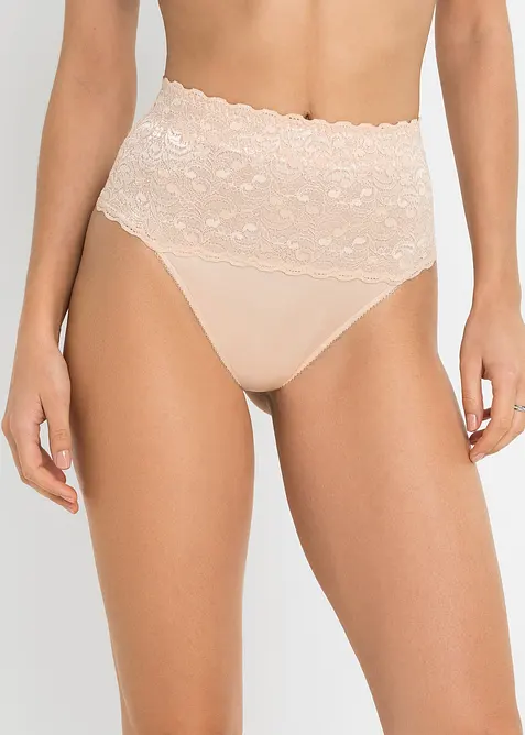 Lot de 2 strings sculptants, maintien modéré, bonprix