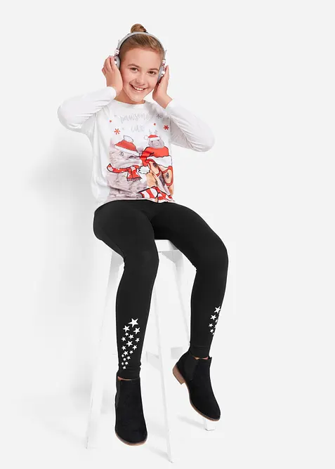 Leggings aus elastischem Bio-Baumwoll-Mix, bonprix