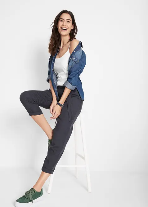 Lot de 3 tops à bretelles spaghetti 100% coton, bonprix