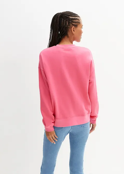 Oversize-Sweatshirt aus reiner Baumwolle, bonprix