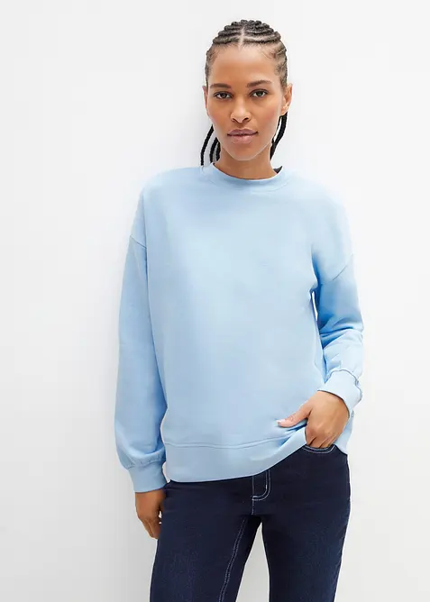 Oversize-Sweatshirt aus reiner Baumwolle, bonprix