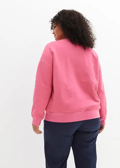 Oversize-Sweatshirt aus reiner Baumwolle, bonprix
