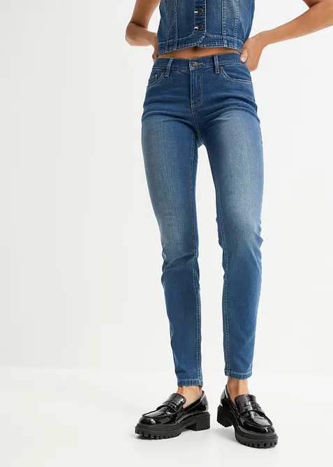 Skinny Jeans Mid Waist, Stretch, bonprix