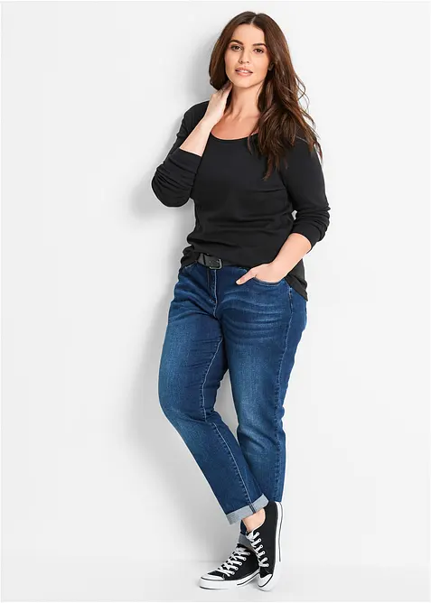 Langarmshirt aus reiner Bio-Baumwolle, bonprix