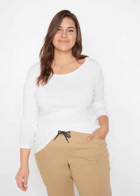 T-shirt manches longues 100% coton, bonprix