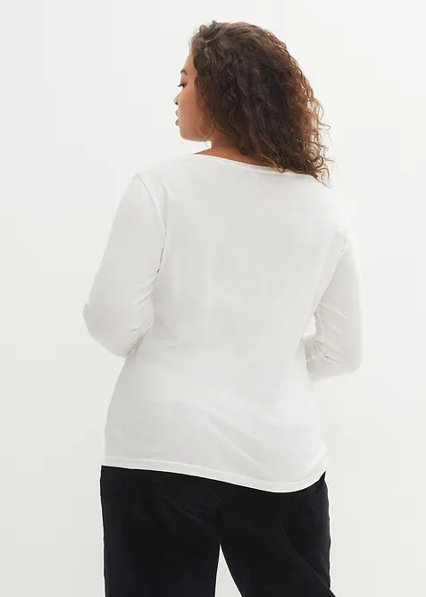 T-shirt manches longues 100% coton, bonprix