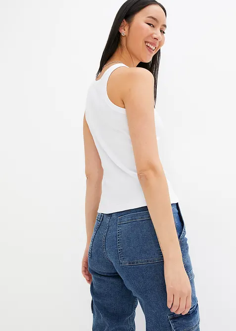 Geripptes Tanktop, bonprix