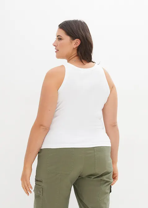 Geripptes Tanktop, bonprix