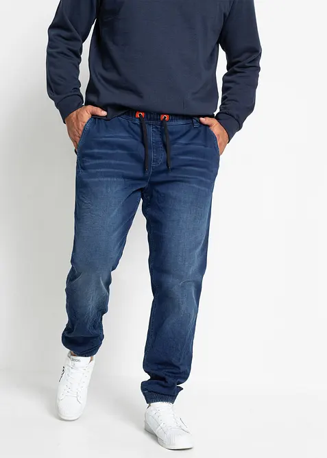 Regular Fit Jeans-Jogger mit Komfortbund, Straight, bonprix