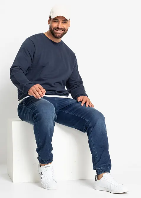 Regular Fit Jeans-Jogger mit Komfortbund, Straight, bonprix