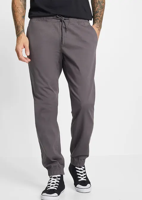 Relaxed Fit Chino-Stretch-Schlupfhose, Straight, bonprix