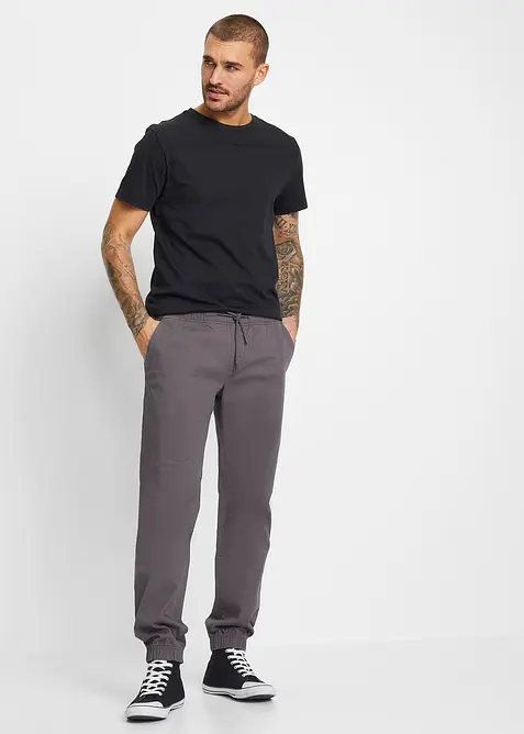 Relaxed Fit Chino-Stretch-Schlupfhose, Straight, bonprix