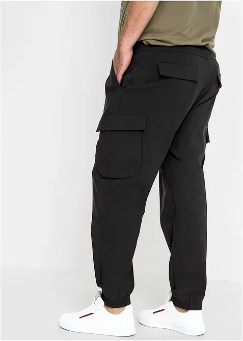 Pantalon taille extensible avec poches cargo, droit et regular, bonprix