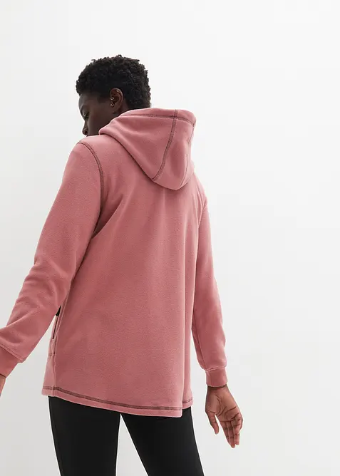 Long-Fleecejacke mit Reißverschluss-Taschen, bonprix