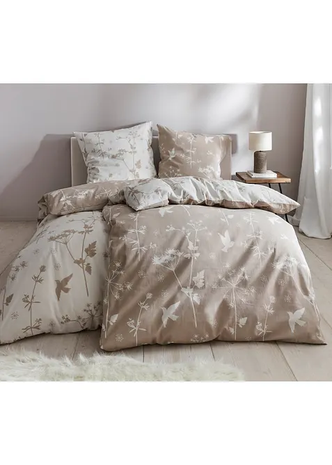 Parure de lit réversible à motif floral, bonprix