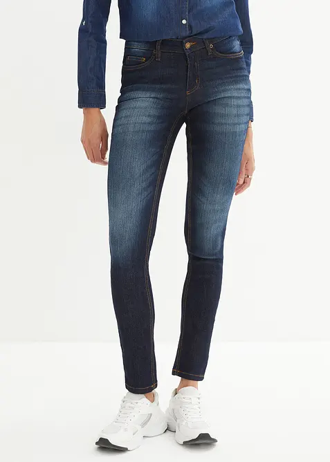Jean skinny taille mi-haute, extensible, bonprix