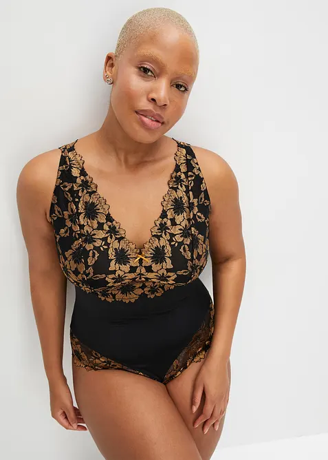 Body sans armatures à dentelle florale, bonprix