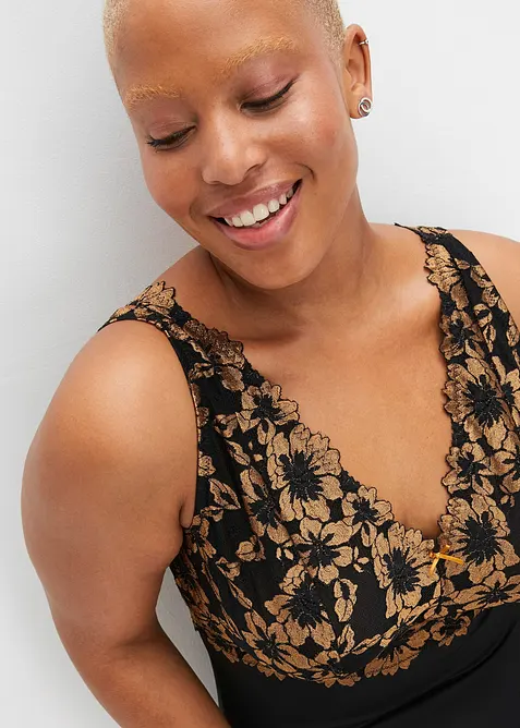 Body ohne B&uuml;gel mit floraler Spitze, bonprix